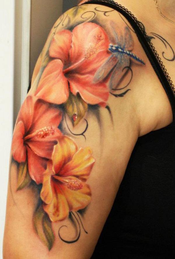 Great Colored Floral Tattoo by  TattooAwardscom  Facebook