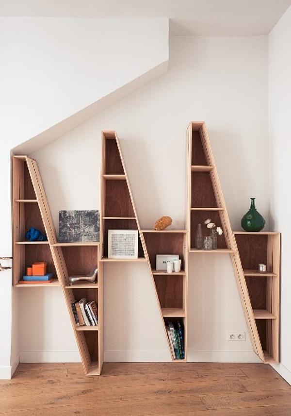 bookshelves bookshelf zag zig livros cuded estante estantes incorporate repisas zigzag interesting furnitures