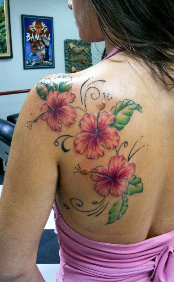 Hibiscus Flowers Tattoos