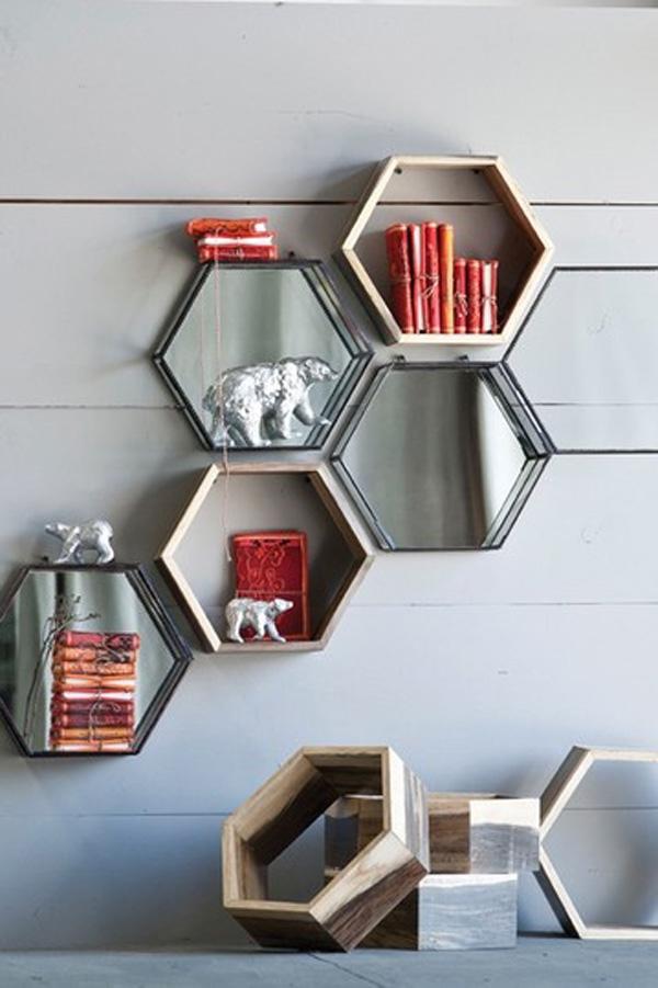 19 Honeycomb Shadowbox Shelves