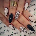 60 Examples of Black and White Nail Art
