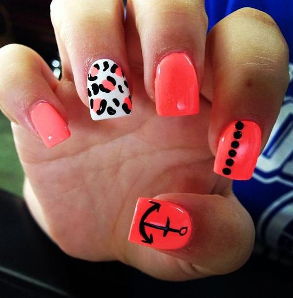 46 Cheetah Nail art