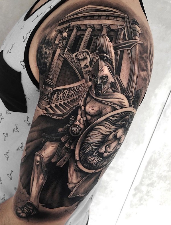 god warrior tattoos