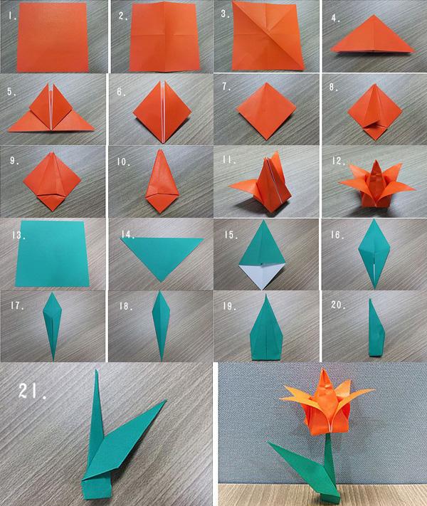 Origami for beginners: How to make folded flowers