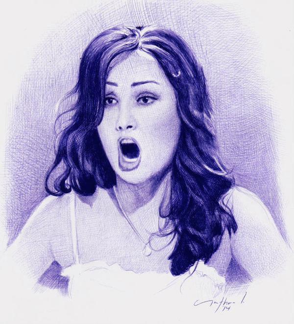 quick_sketch_ballpoint_pen___anna_netrebko_by_lopezlorenzana