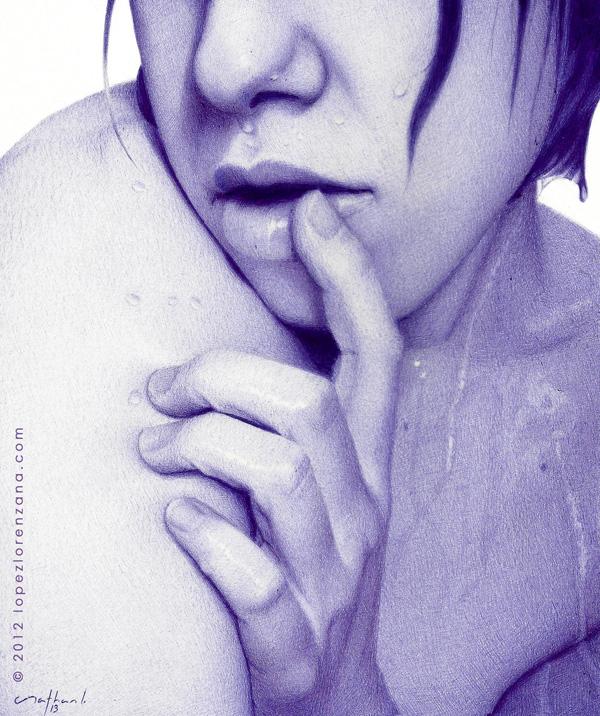 ___wet_skin___ballpoint_pen_artwork_by_lopezlorenzana