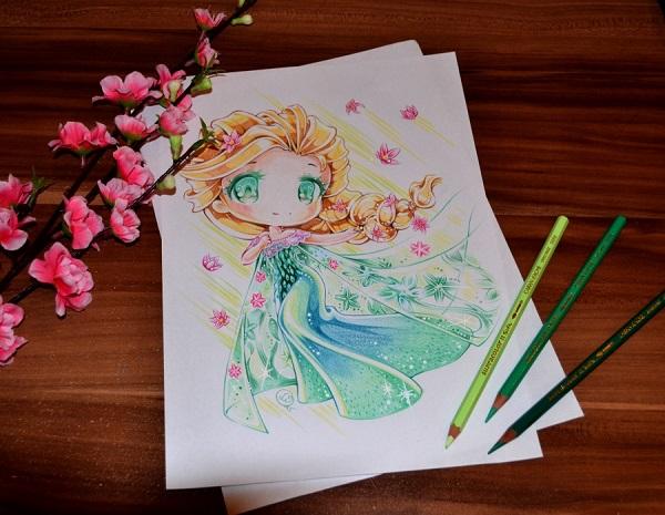 Disney Chibi Queen Elsa By Lighane