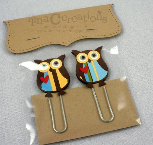 Owl Large Paper Clips