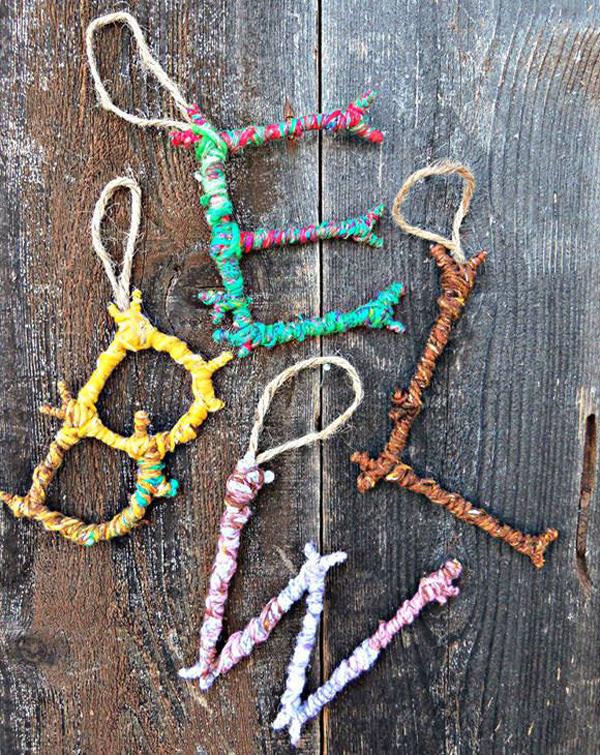 DIY Twig Monogram Ornament