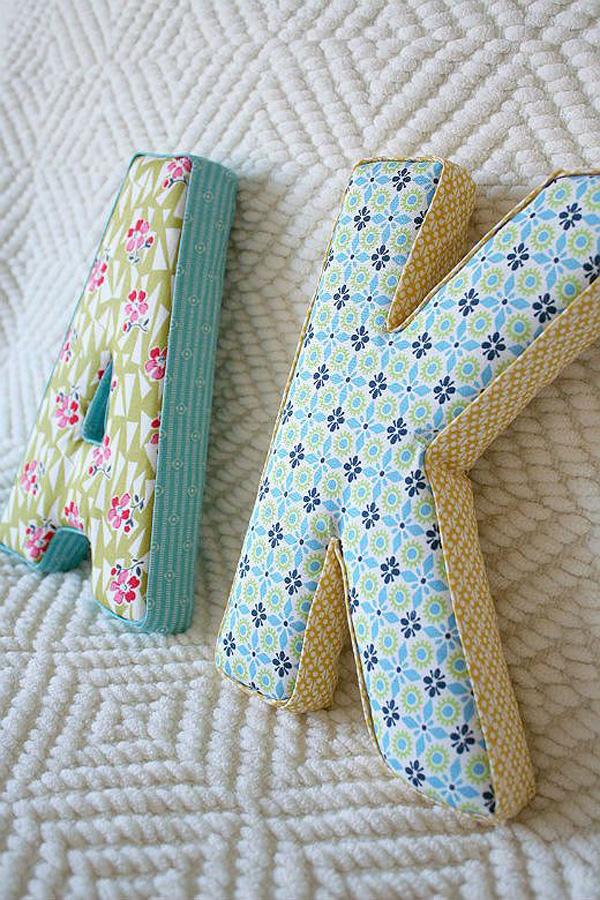Fabric letters tutorial