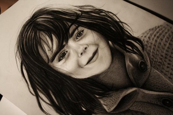 GIRL Graphite drawing.