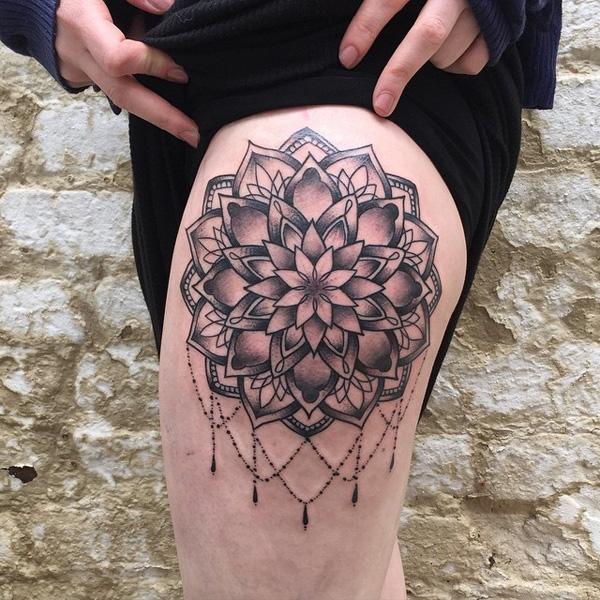 73 Beauteous Mandala Tattoos Designs On Thigh  Tattoo Designs   TattoosBagcom