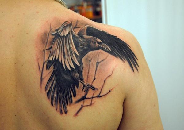 1. Raven Tattoo Designs for Men - wide 9