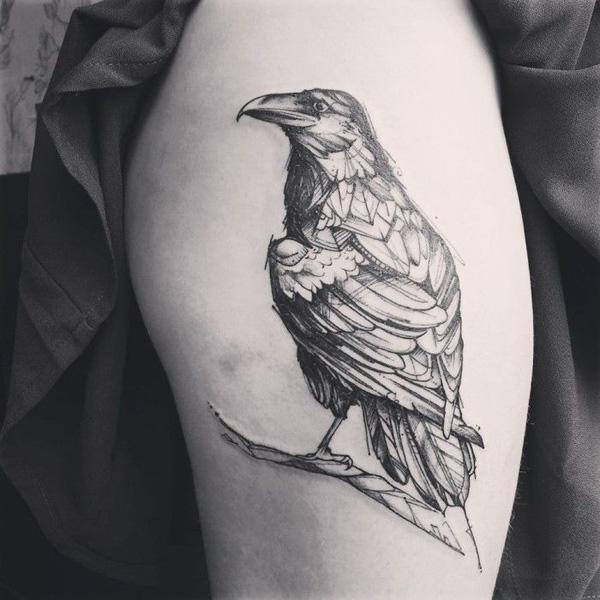 145 Raven Tattoo Ideas That Embrace Your Dark Side