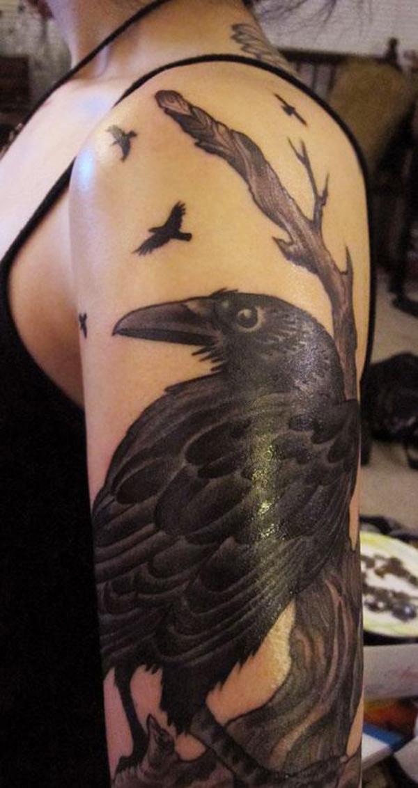 80 Amazing Raven Tattoos That Will Change Your Life