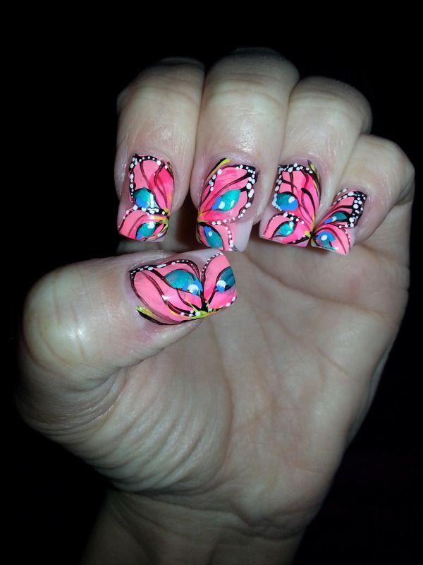 butterfly nail art-14