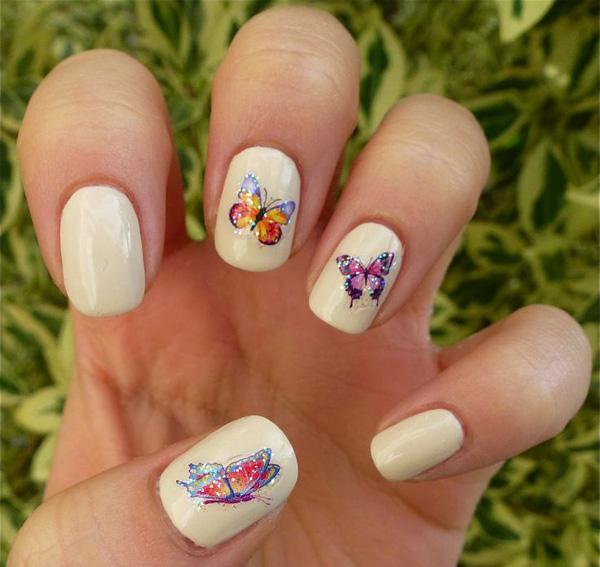 35 Butterfly Nail Art Ideas Cuded 35 Butterfly Nail Art Ideas Cuded