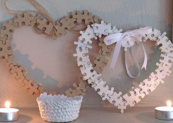 DIY Puzzle Heart