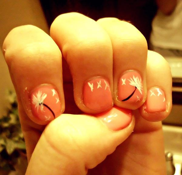 Dandelion nail art-23