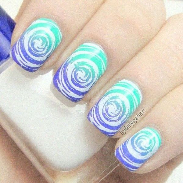 35 Water Marble Nail Art Designs | Cuded 35 Water Marble Nail Art Designs | Cuded