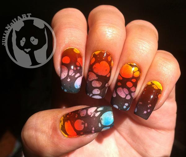 Water Marble Nail Art-20