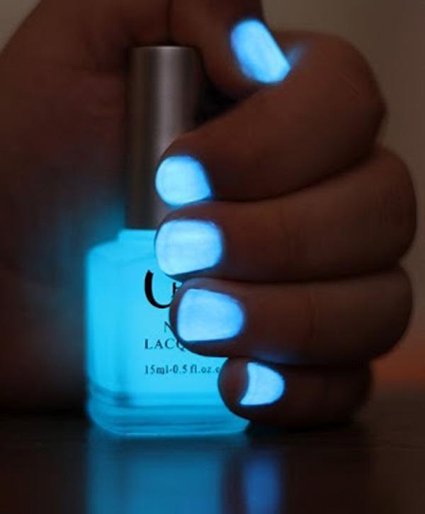 neon glow nail polish