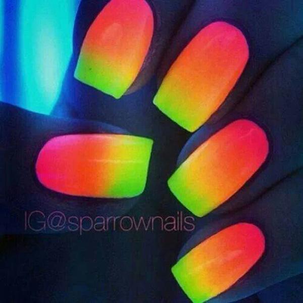 glow in dark nail designs