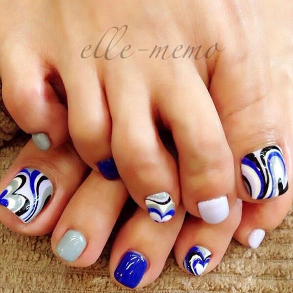 50 Pretty Toenail Art Designs