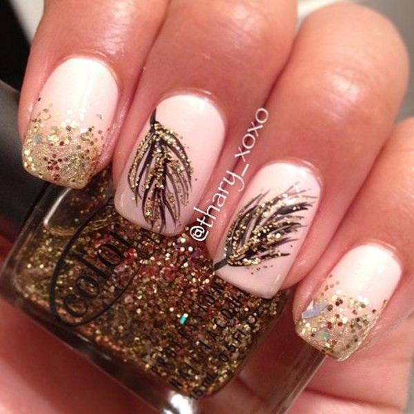 25 New Year's Nail Art Ideas - Shimmery and Glittery Nail Polish