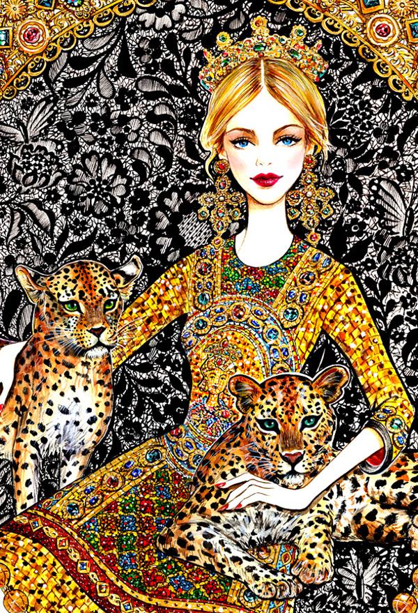 sunnygu_golden dreams_dolce gabbana_detail