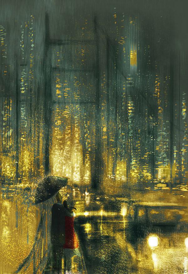 Another rainy night in San Francisco by Pascal Campion