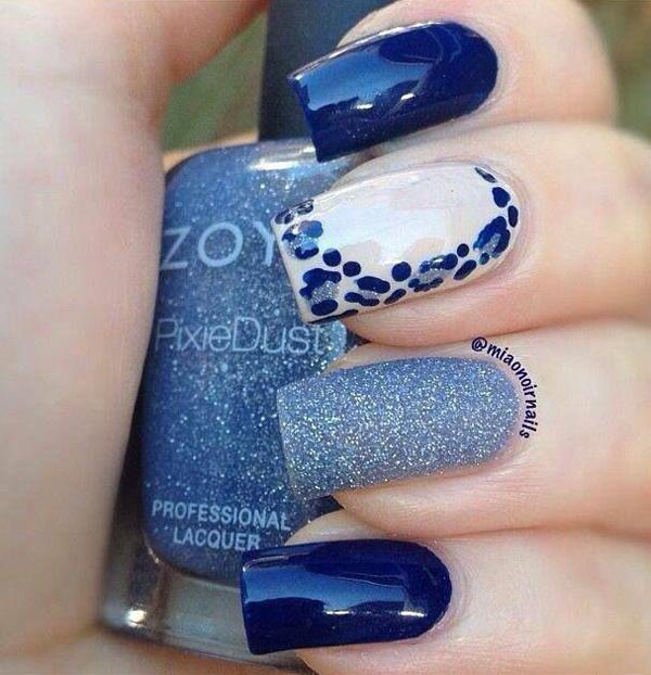 50 Blue Nail Art Designs | Cuded 50 Blue Nail Art Designs | Cuded