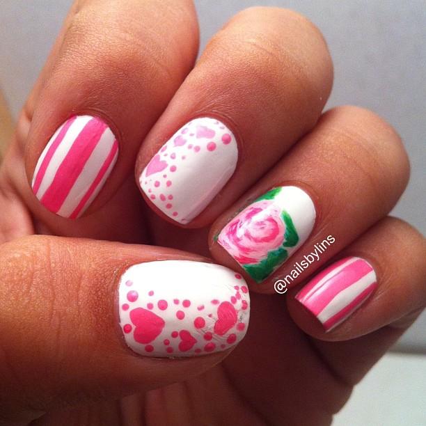 50 Pink Nail Art Designs | Cuded