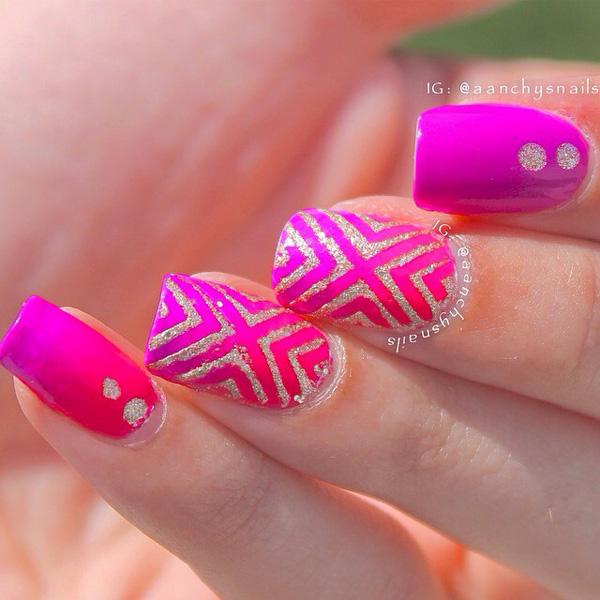 16 Pink and Green Nail Ideas with Juicy, Watermelon Sugar Vibes
