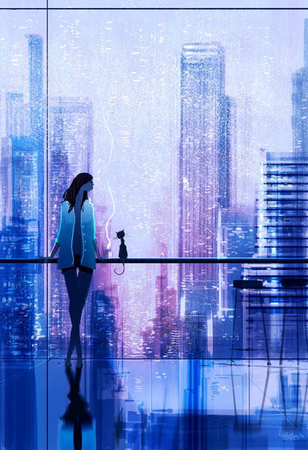 Rainy view by Pascal Campion