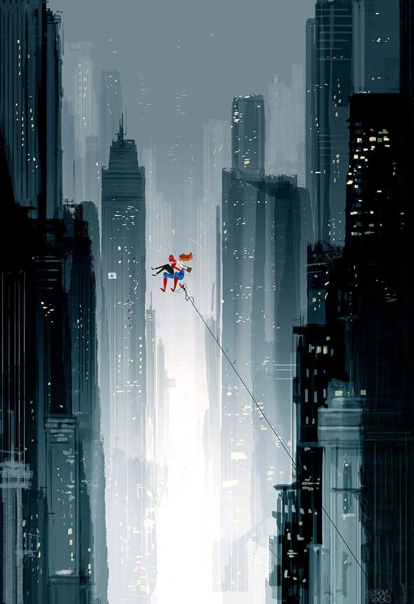 Spiderman, Spiderman.. (Theme song….) by Pascal Campion