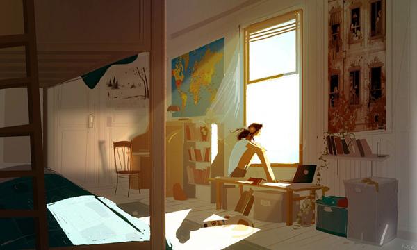 There is a breeze coming through the window by Pascal Campion