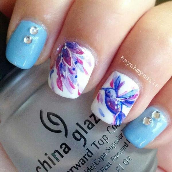 Watercolor nail art-29