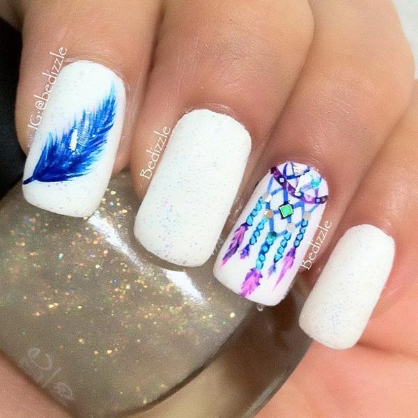 Watercolor nail art-32