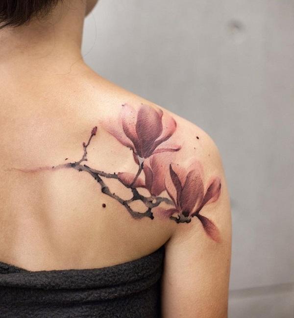 50 Magnolia Flower Tattoos  Art and Design