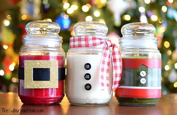 DIY Christmas Candles