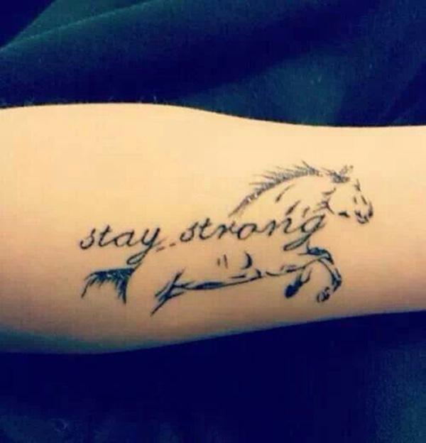 Native American Indian Horse Tattoo Simple