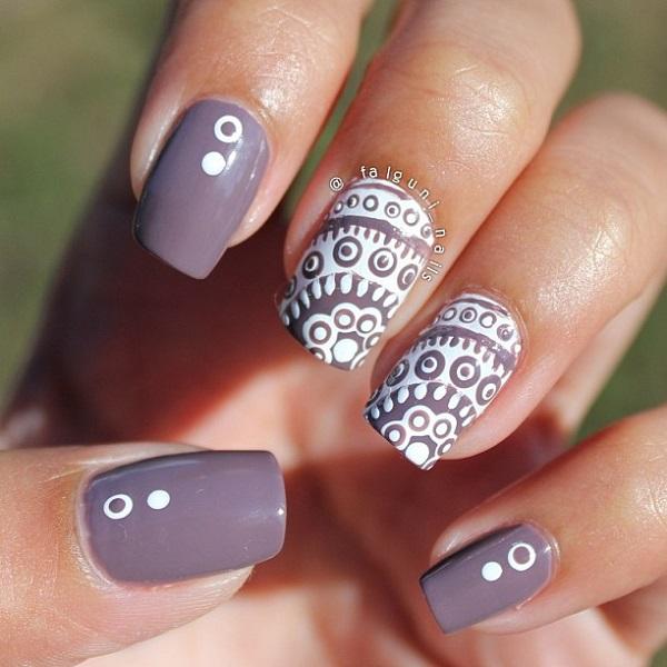 Premium Photo | Nails Design Inspired by Playful Elephants With Gray and  Pin Art Creative Idea Inspiration Salon