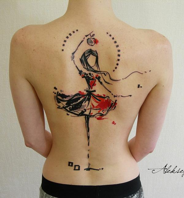 Fine Line Ballerina Dancer Temporary Tattoo set of 3  Etsy Hong Kong