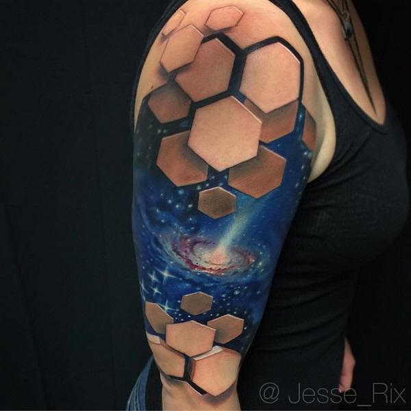 Galaxy Tattoo Ideas 60 Designs and Their Secret Meanings  InkMatch