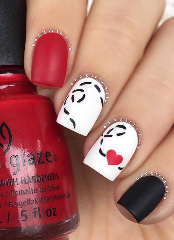 50 Valentine S Day Nail Art Ideas Cuded