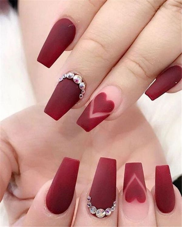 Amazon.com: Valentine's Day Nail Art Stickers, Heart Nail Decals Valentines  Day 3D Nail Art Supplies Black Red Pink Love Heart Lip Cupid Q K Pattern Nail  Designs DIY Manicure Nail Decoration for