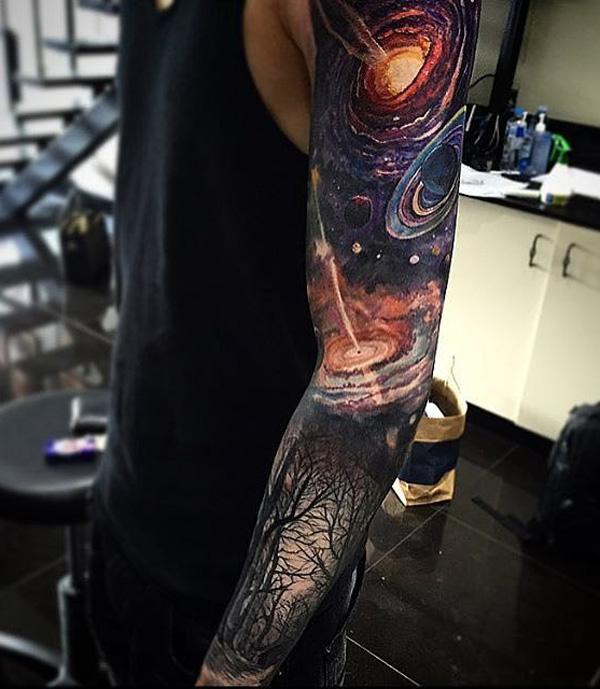 75 SpaceInspired Tattoos For People Who Are Fascina