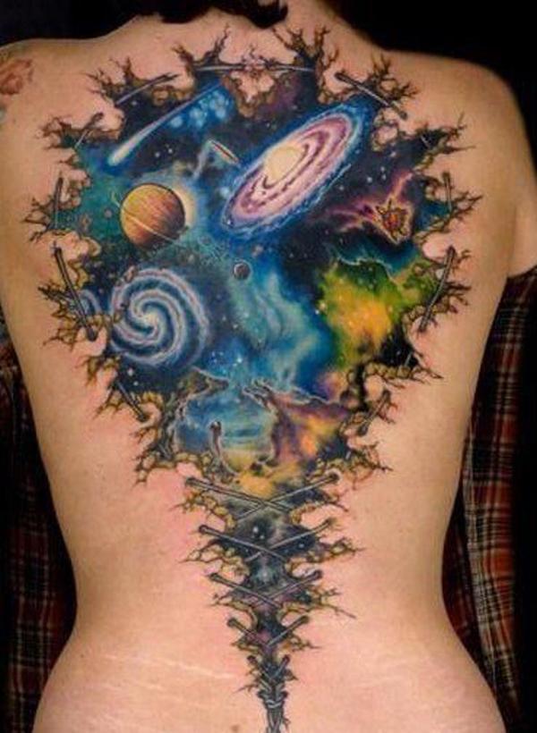 40 Space Tattoo Ideas Art and Design