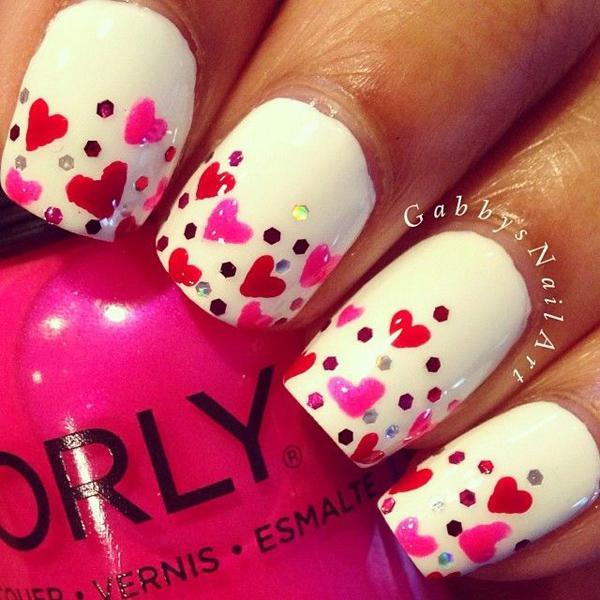 50 Valentine's Day Nail Art Ideas | Art and Design